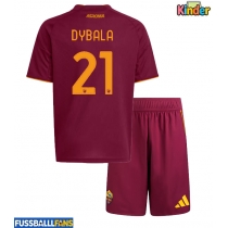 AS Roma Paulo Dybala #21 Heimtrikotsatz Kinder 2025-26 Kurzarm (+ Kurze Hosen)